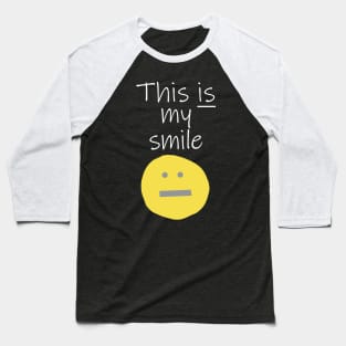 Quote My Smile Illuminating Yellow Baseball T-Shirt